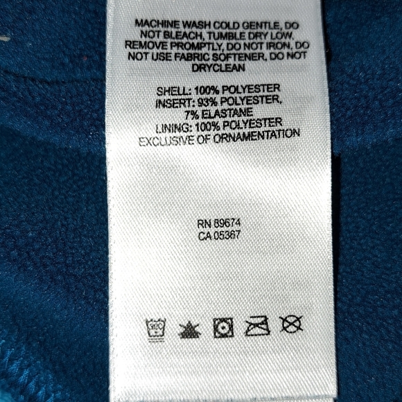 Mountain HardWear Women's Fleece Fill Zip Adjustable Blue Pockets Size Medium - Picture 8 of 12